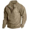 Mens Fleece Half Zip Stand Collar Sweatshirt 13