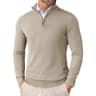 Mens Quarter Zip Mock Neck Slim Fit Lightweight Pullover Sweater 11