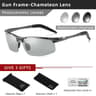 Photochromic Polarized Sunglasses For Men Aluminum AntiGlare Driving Glasses 9