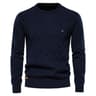 Mens Solid Knit Pullover Sweater 6