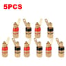 Gold Plated Amplifier Speaker Terminal Binding Post Set For 4mm Banana Plugs 10