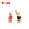 Gold Plated Amplifier Speaker Terminal Binding Post Set For 4mm Banana Plugs 7