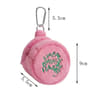 Pink Mini Plush Coin Purse  Cute Portable Storage For Coins Earphones And Small Essentials 6