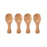Mini Wooden Kitchen Spoons Set 4 Pieces Small Spice And Coffee Scoops 7