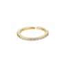 Mini Zircon Green Adjustable Ring For Women 10