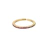Mini Zircon Green Adjustable Ring For Women 11
