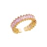 Mini Zircon Green Adjustable Ring For Women 16