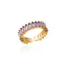 Mini Zircon Green Adjustable Ring For Women 6