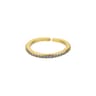 Mini Zircon Green Adjustable Ring For Women 21