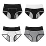 Womens High Waist Leak Proof Period Panties Four Pack Cotton Menstrual Underwear 6
