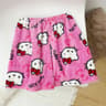 Cartoon Print Plush Lounge Pajama Pants For Women 7