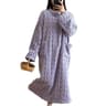Womens Winter Long Flannel Nightgown With Pockets 11