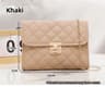 Embroidered Checkered Crossbody Chain Bag 8