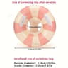 Vintage Striped Inflatable Swimming Ring  Durable PVC Pool Float With Handles For Kids 7