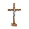 Vintage Wooden Standing Crucifix  Elegant Catholic Jesus Cross For Home  Church Decor 5