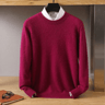 Mens Pure Mink Cashmere Sweater O Neck Knit Pullover For Autumn And Winter 24