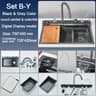 Stainless Steel Kitchen Sink  Large Single Bowl With Smart Digital Display 12