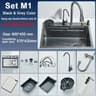 Stainless Steel Kitchen Sink  Large Single Bowl With Smart Digital Display 14