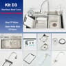 Stainless Steel Kitchen Sink  Large Single Bowl With Smart Digital Display 17