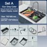Stainless Steel Kitchen Sink  Large Single Bowl With Smart Digital Display 8