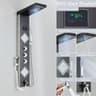 Black LED Light Shower Panel System  Modern Waterfall SPA Massage Column 16