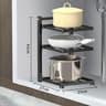 MultiLayer Adjustable Pot And Kitchen Sink Storage Rack 6