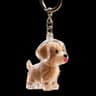 Cartoon Puppy Hair Keepsake Keychain 13