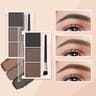 ThreeColor Eyebrow Powder Palette  Waterproof  LongLasting 3D Sculpting Kit 7