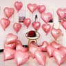 Heart Shape Foil Balloon Set  10 Pcs Premium Marriage  Party Decor 7