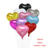I LOVE YOU Heart Foil Balloons  10 Pcs Premium Romantic Decor 8