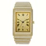 Luxury IcedOut Rectangular Executive Watch  HipHop Diamond Date Quartz Timepiece In Lustrous Gold 8