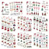 8Piece Christmas Snowman Make A Face Puzzle Stickers 6