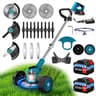 Cordless Electric Grass Trimmer  Lightweight Handheld Garden Weed Eater 8