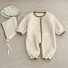 Winter ShellStitch FleeceLined Baby Romper 6