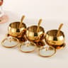 Gold  Silver Stainless Steel Luxury Condiment Set 7