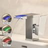 AllCopper LED Waterfall Faucet  Luminous Basin Mixer For Modern Bathrooms 8