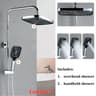 HighPerformance Rain Shower Combo  12Inch UltraLarge Overhead  3Mode Handheld Set 7