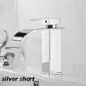 Luxury Waterfall Basin Mixer  Hot  Cold DualControl Square Waterfall Faucet 10