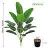 Realistic 24Leaf Artificial Areca Palm Tree  Indoor Tropical Greenery 6