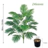 Realistic 24Leaf Artificial Areca Palm Tree  Indoor Tropical Greenery 7