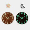 Nordic Luminous Wooden Wall Clock  Silent GlowintheDark Timepiece 7