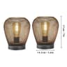 Metal Cage Table Lamp  Cordless Round LED Lantern 9