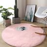 Plush Round Shag Carpet  UltraSoft Fluffy Floor Mat For Childrens Bedrooms  Modern Living Rooms 10