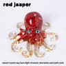 Natural Crystal Gravel Octopus Statue  Reiki Resin Stone Garden Ornament For Office  Home Decor 10