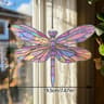 Acrylic Dragonfly Hanging Decor  Colorful Insect Suncatcher  Window Pendant For Bedroom Living Room 7