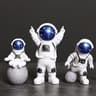 4Piece Astronaut Figure Set  Spaceman Sculpture  Educational Toy For Desktop Home Decoration  Space 6