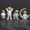 4Piece Astronaut Figure Set  Spaceman Sculpture  Educational Toy For Desktop Home Decoration  Space 8