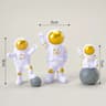 4Piece Astronaut Figure Set  Spaceman Sculpture  Educational Toy For Desktop Home Decoration  Space 13