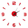 2D Frameless DIY Mirror Wall Clock  Modern Quartz Wall Sticker Decor For Living Room  Office 9