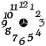 2D Frameless DIY Mirror Wall Clock  Modern Quartz Wall Sticker Decor For Living Room  Office 12